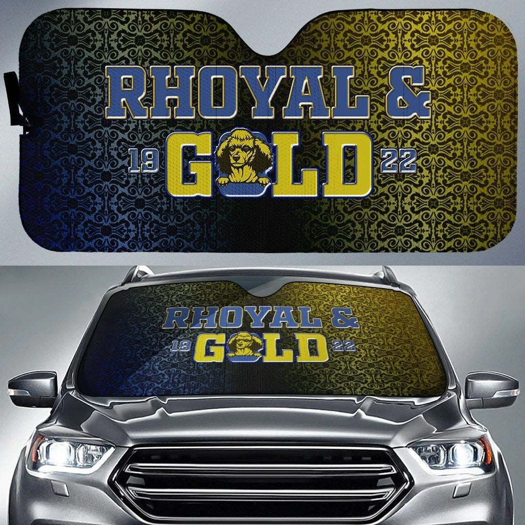 Sorority Sun Shade - Rhoyal Gold Sigma Gamma Rho Car Sun Shade