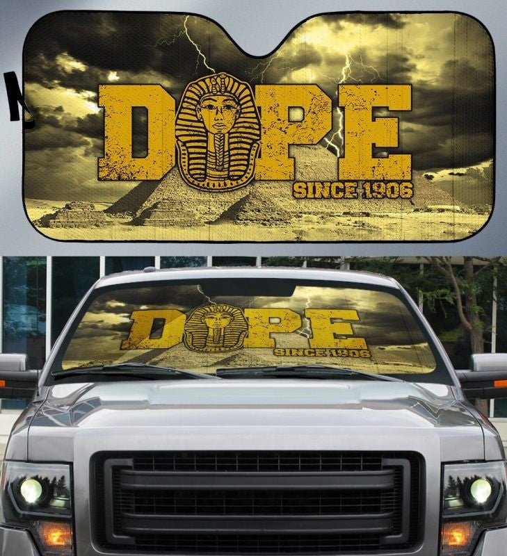Fraternity Sun Shades - Alpha Phi Alpha Dope Since 1906 Car Sun Shade