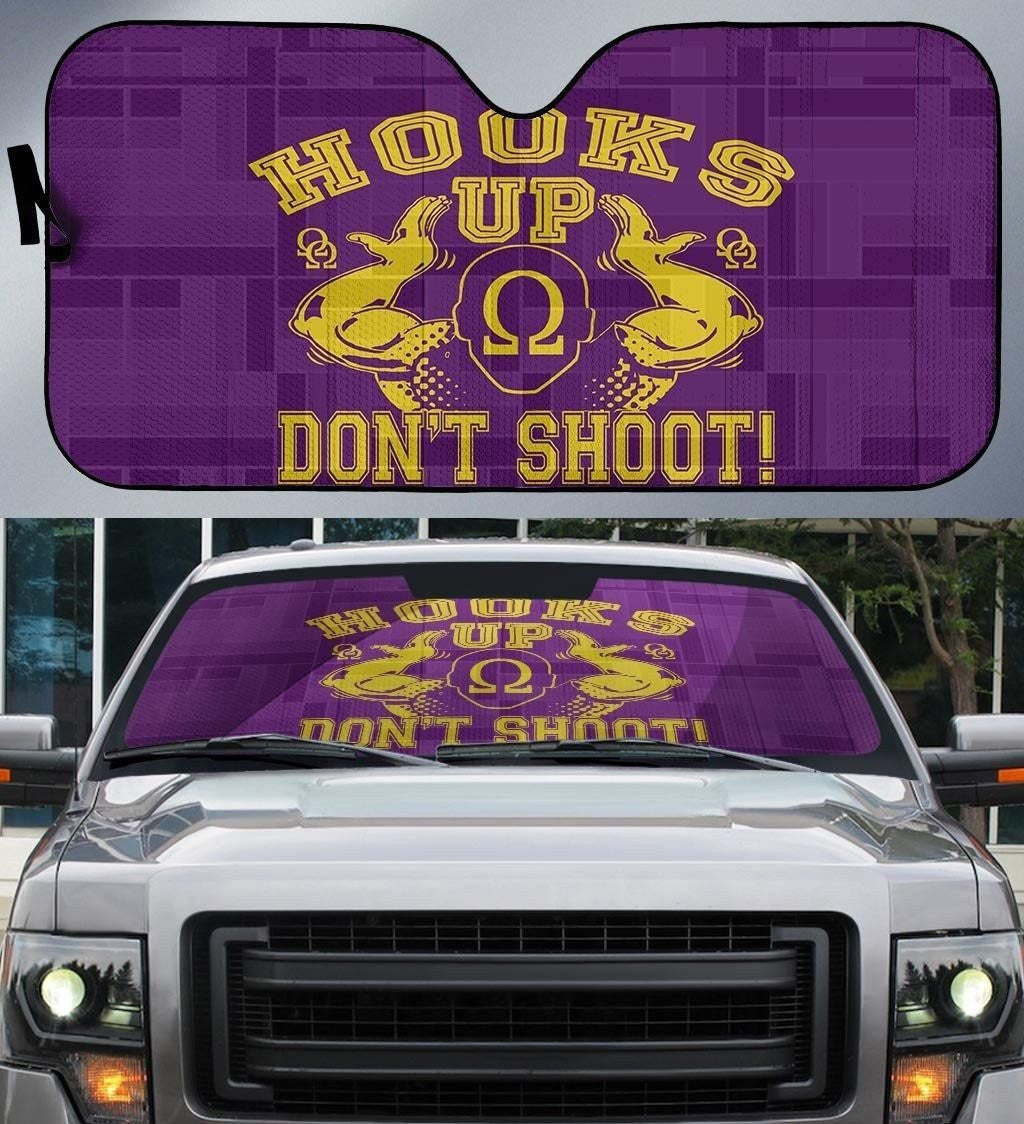 Fraternity Sun Shades - Omega Psi Phi Magic Lamp Psi Dogs Car Sun Shade