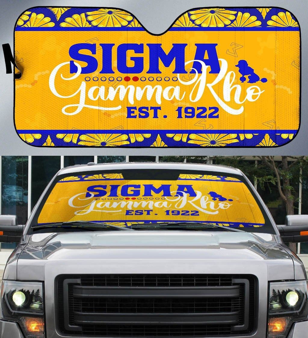 Sorority Sun Shade - Sigma Gamma Rho Sorority Est 1922 Car Sun Shade
