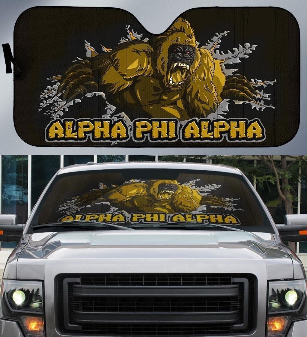 Fraternity Sun Shades - Alpha Phi Alpha Abe Car Sun Shade