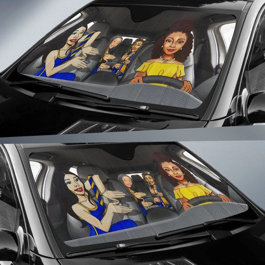 Sorority Sun Shade - Sigma Gamma Rho Sisterhood Car Sun Shade