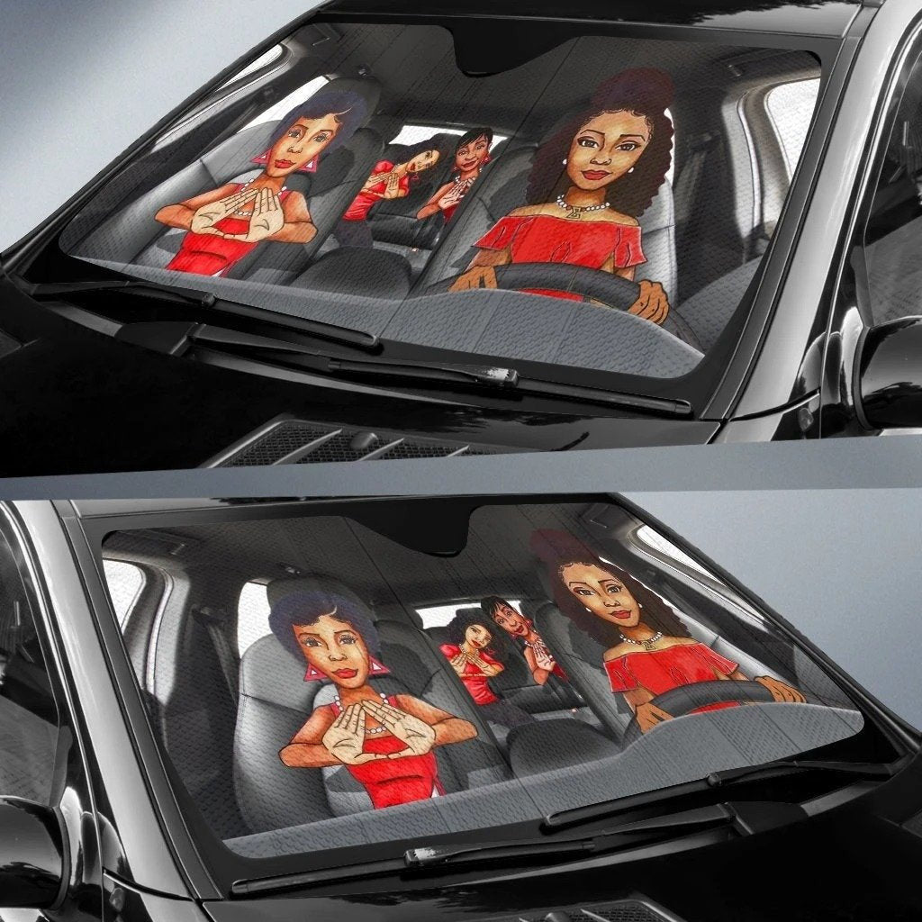 Sorority Sun Shade - Delta Sigma Theta Sisterhood Car Sun Shade