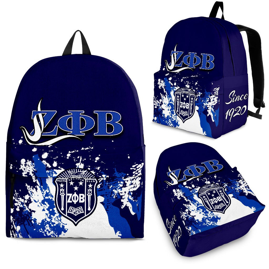 Sorority Backpack - Zeta Phi Beta Spaint Style