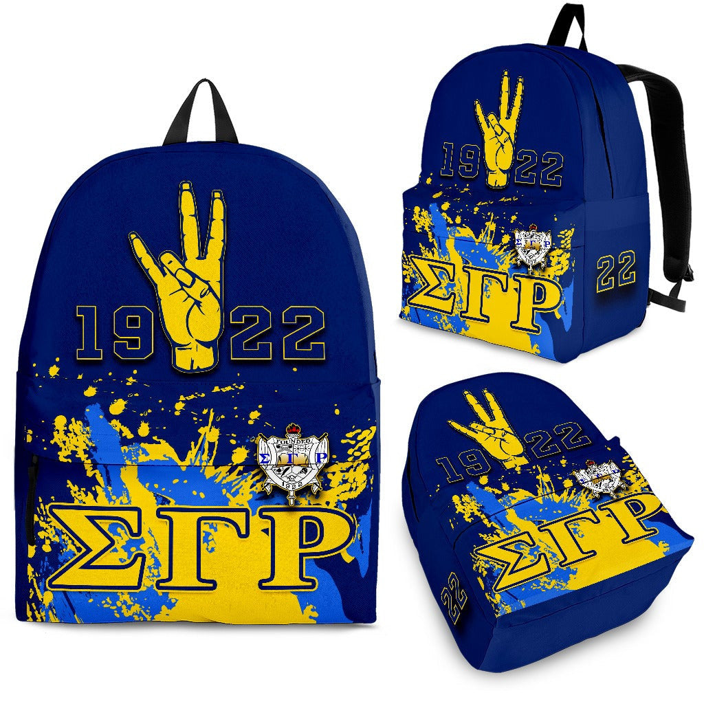 Sorority Backpack - Sigma Gamma Rho Backpack Spaint Style