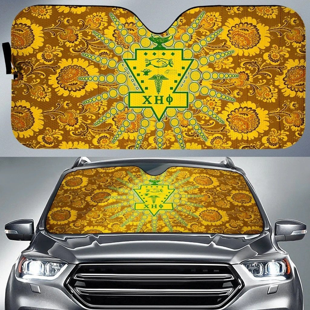 Sorority Sun Shade - Floral Flower Chi Eta Phi Car Sun Shade