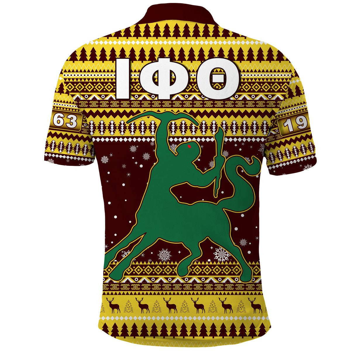 Fraternity Polo - Iota Phi Theta African Pattern Christmas Polo Shirts