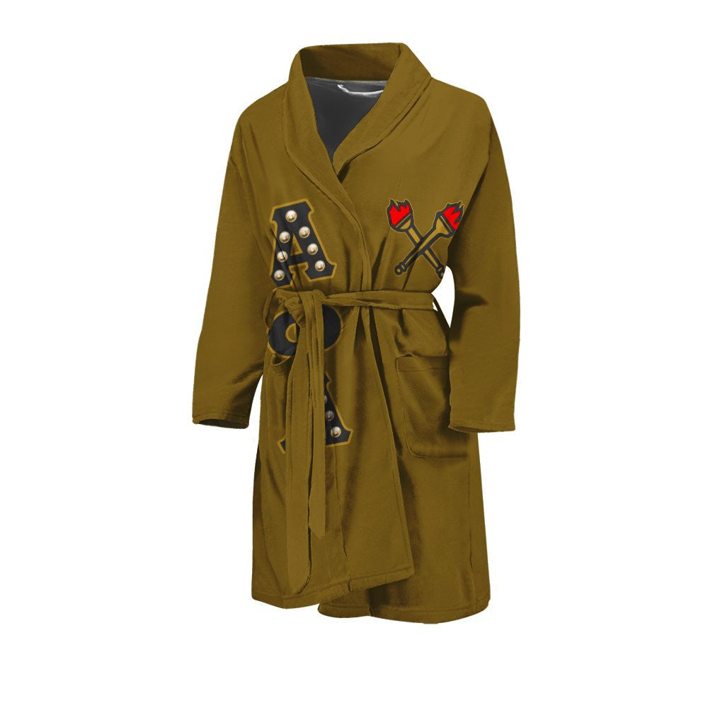 Fraternity Bath Robe - Alpha Phi Alpha Yellow Men's Bath Robe