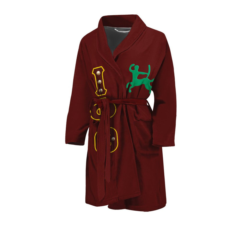 Fraternity Bath Robe - Iota Phi Theta Brown Men's Bath Robe