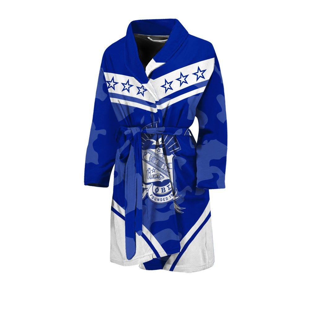 Fraternity Bath Robe - Phi Beta Sigma Camouflage Men's Bath Robe