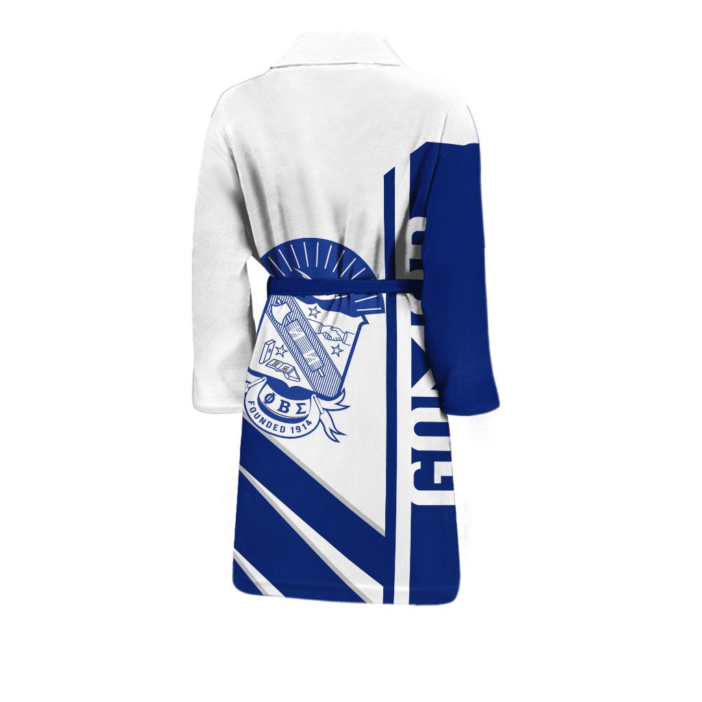 Fraternity Bath Robe - Phi Beta Sigma Half Concept Men's Bath Robe