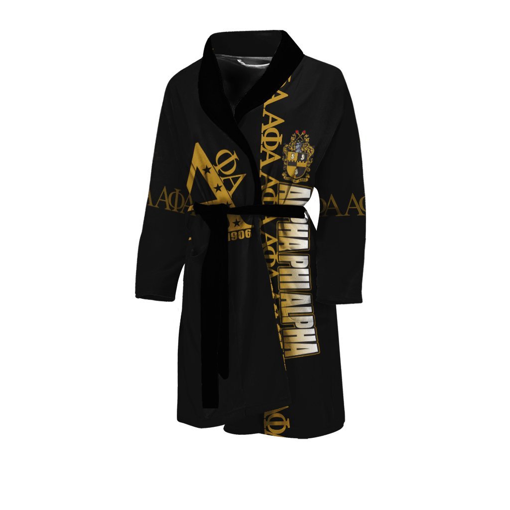 Fraternity Bath Robe - Alpha Phi Alpha Style Men's Bath Robe