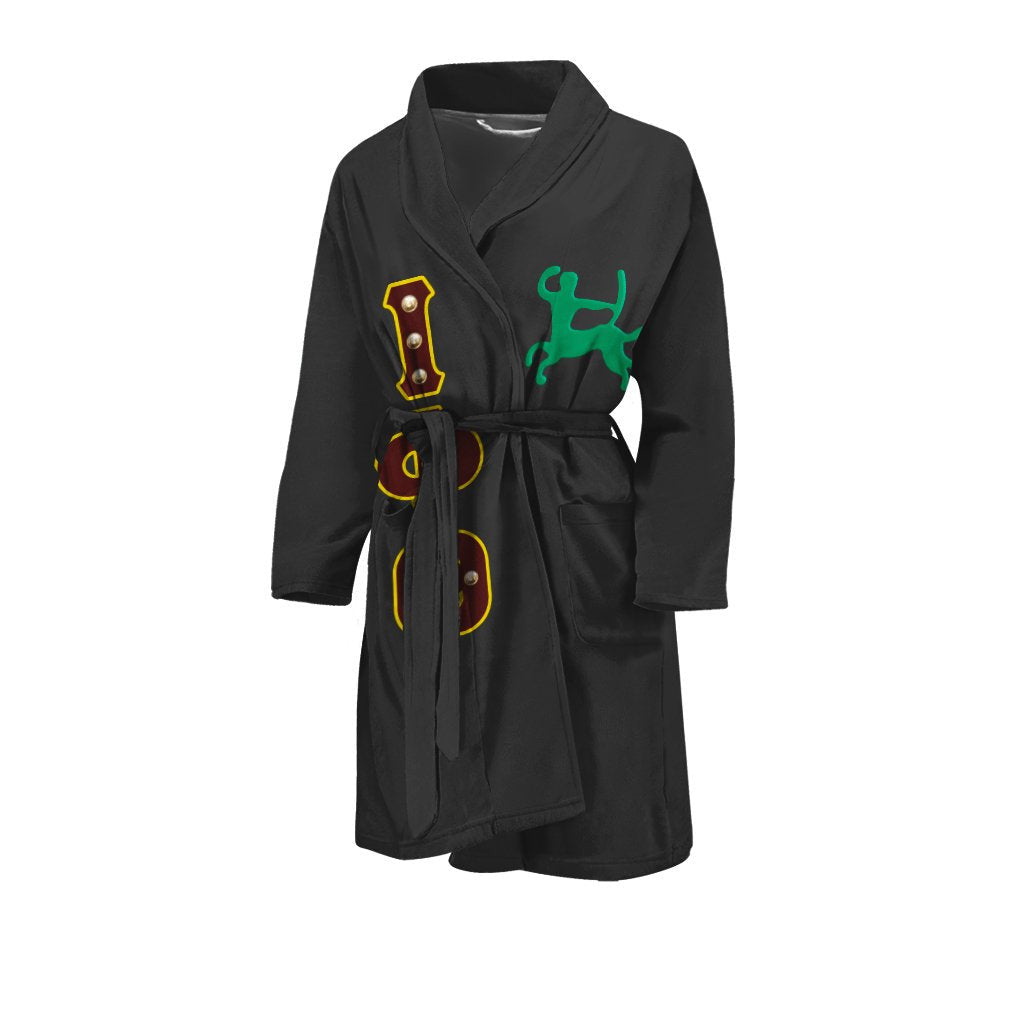 Fraternity Bath Robe - Iota Phi Theta Black  Men's Bath Robe