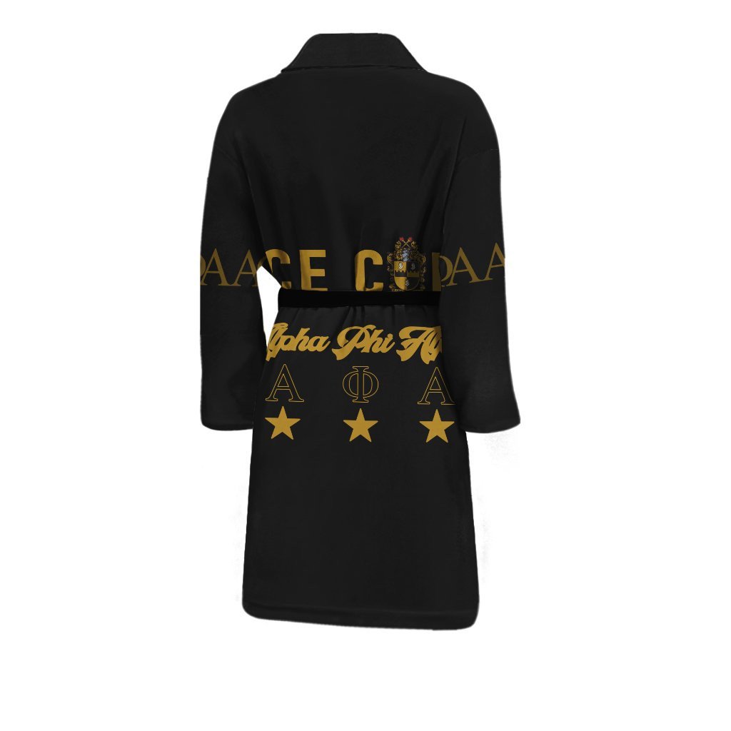 Fraternity Bath Robe - Alpha Phi Alpha Style Men's Bath Robe