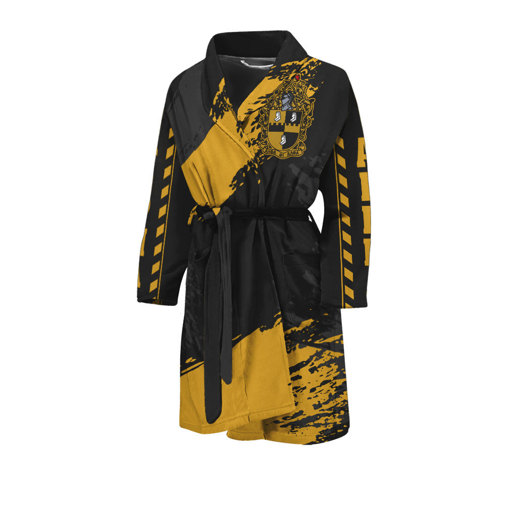 Fraternity Bath Robe - Alpha Phi Alpha Nineteen Men's Bath Robe