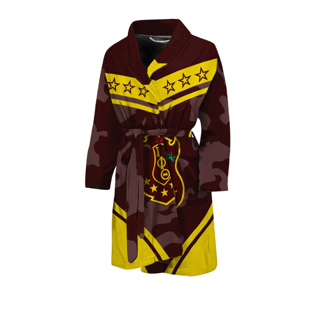 Fraternity Bath Robe - Iota Phi Theta Camouflage Men's Bath Robe