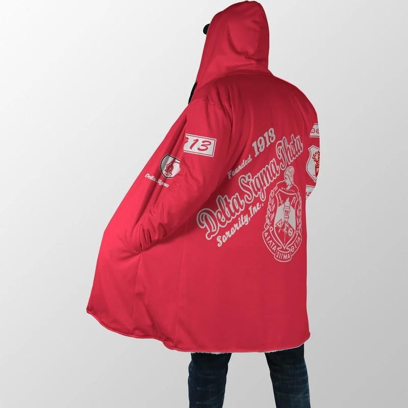 Sorority Hooded Coat - Sisterhood Delta Sigma Theta Hooded Coat