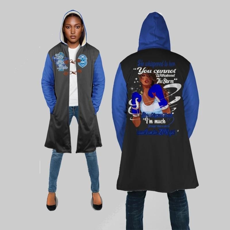 Sorority Hooded Coat - I Am Zeta Phi Beta Girl Hooded Coat