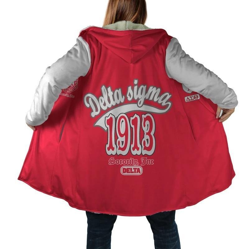 Sorority Hooded Coat - Delta Sigma Theta 1913 Hooded Coat