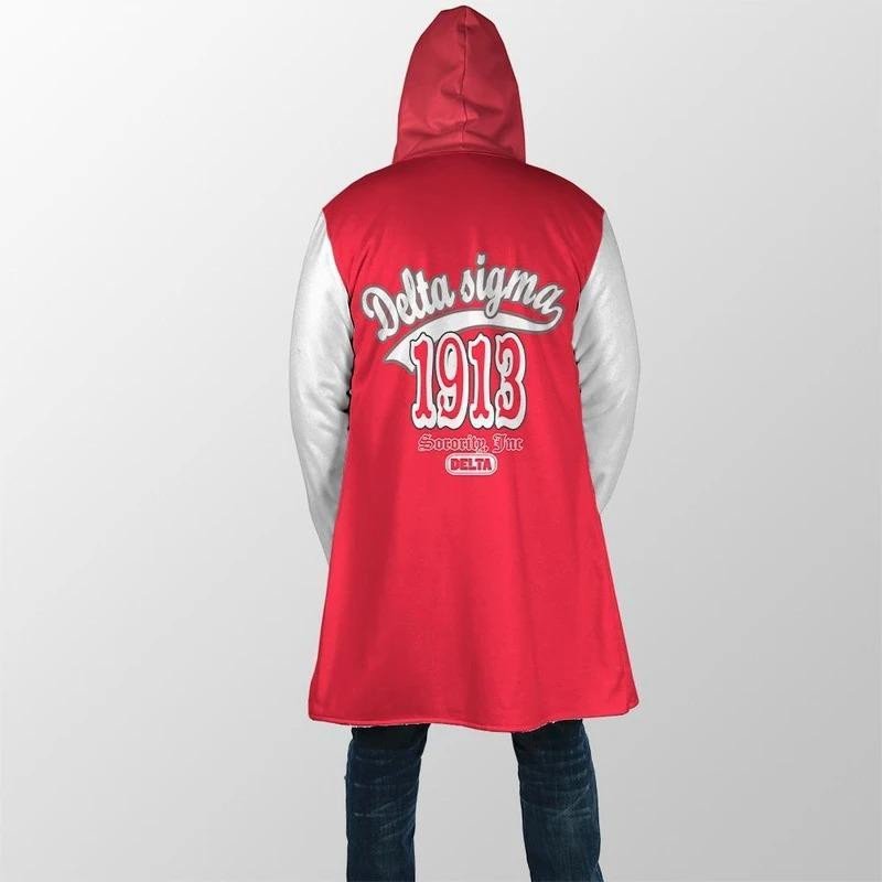 Sorority Hooded Coat - Delta Sigma Theta 1913 Hooded Coat