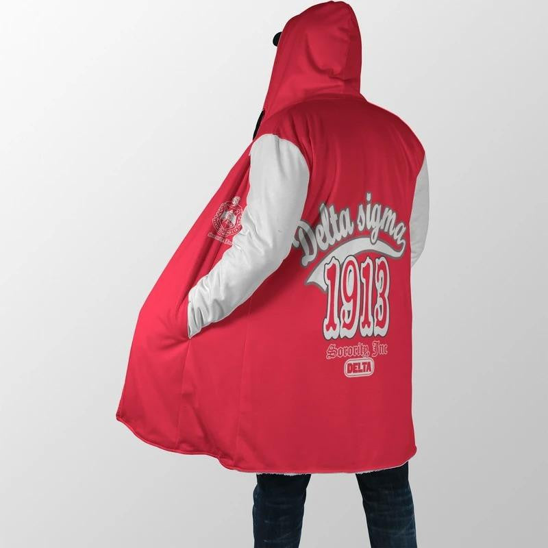 Sorority Hooded Coat - Delta Sigma Theta 1913 Hooded Coat