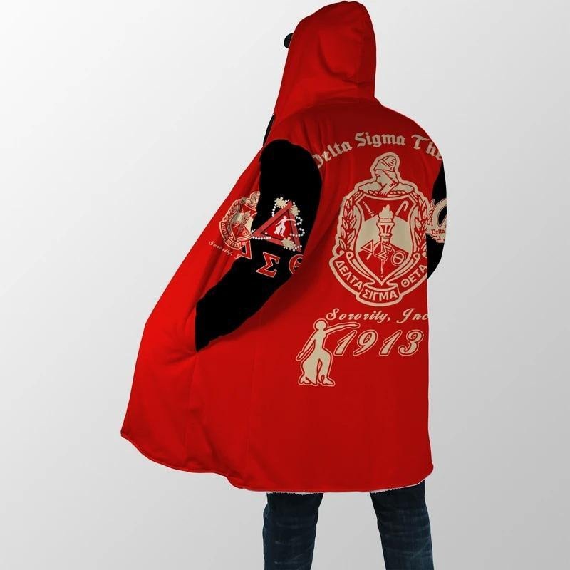 Sorority Hooded Coat - Dancing Delta Sigma Theta Hooded Coat