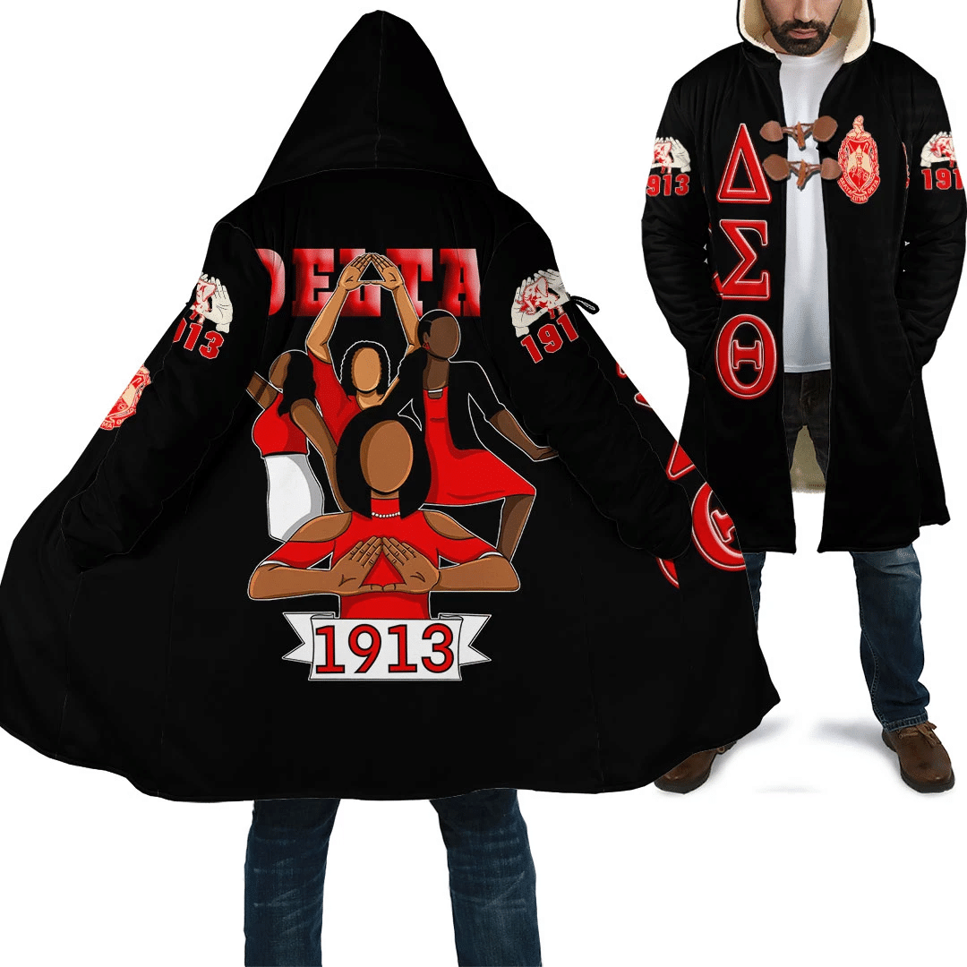 Sorority Hooded Coat - Delta Sigma Theta Sisterhood Hooded Coat