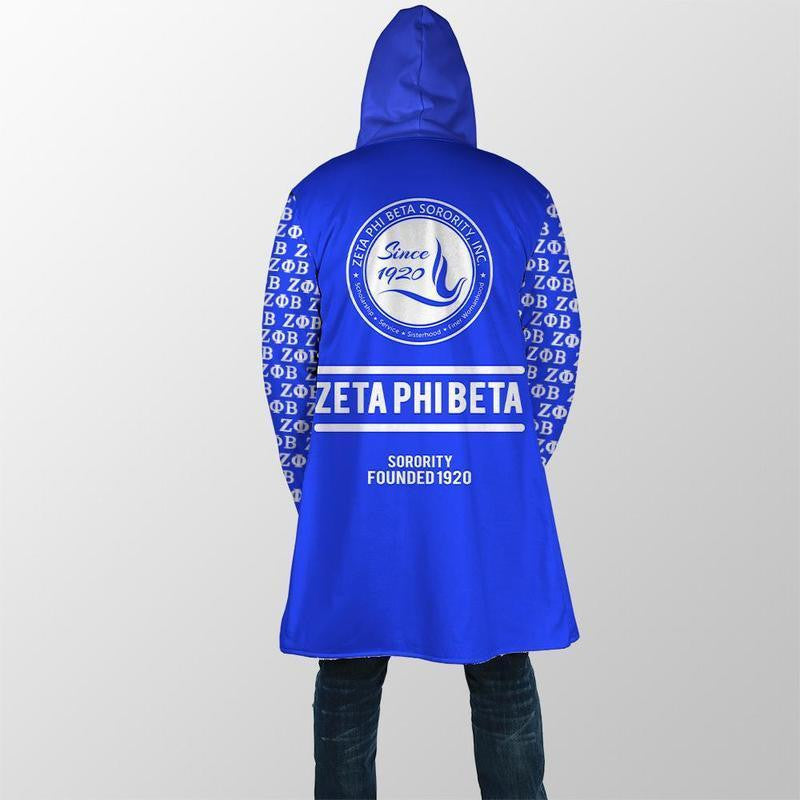 Sorority Hooded Coat - Zeta Zeta Phi Beta Hooded Coat