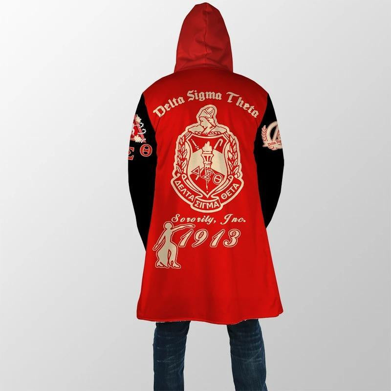 Sorority Hooded Coat - Dancing Delta Sigma Theta Hooded Coat