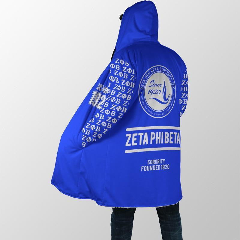 Sorority Hooded Coat - Zeta Zeta Phi Beta Hooded Coat