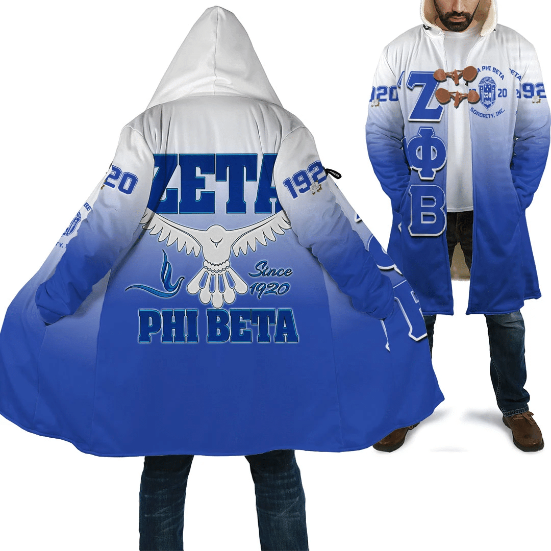 Sorority Hooded Coat - Zeta Phi Beta Gradient Hooded Coat