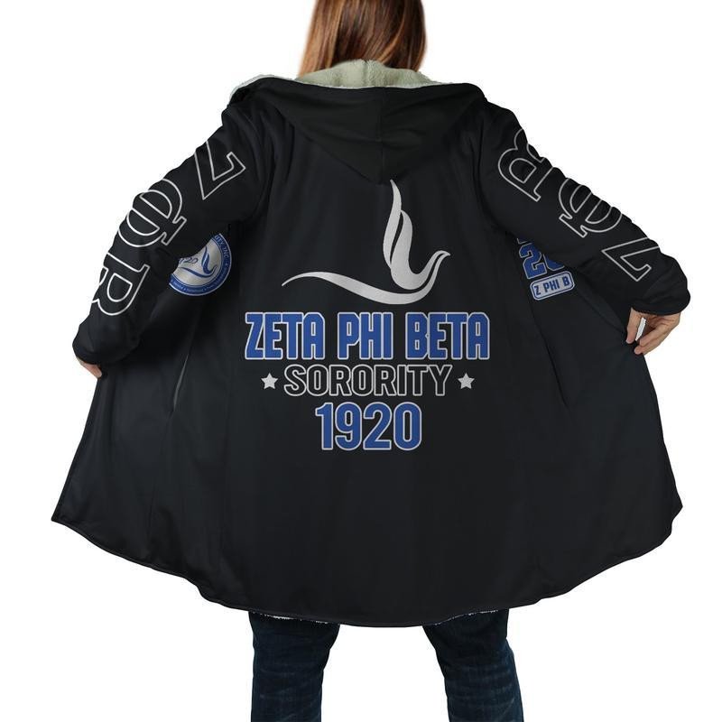 Sorority Hooded Coat - Z Phi B 1920 Zeta Phi Beta Hooded Coat