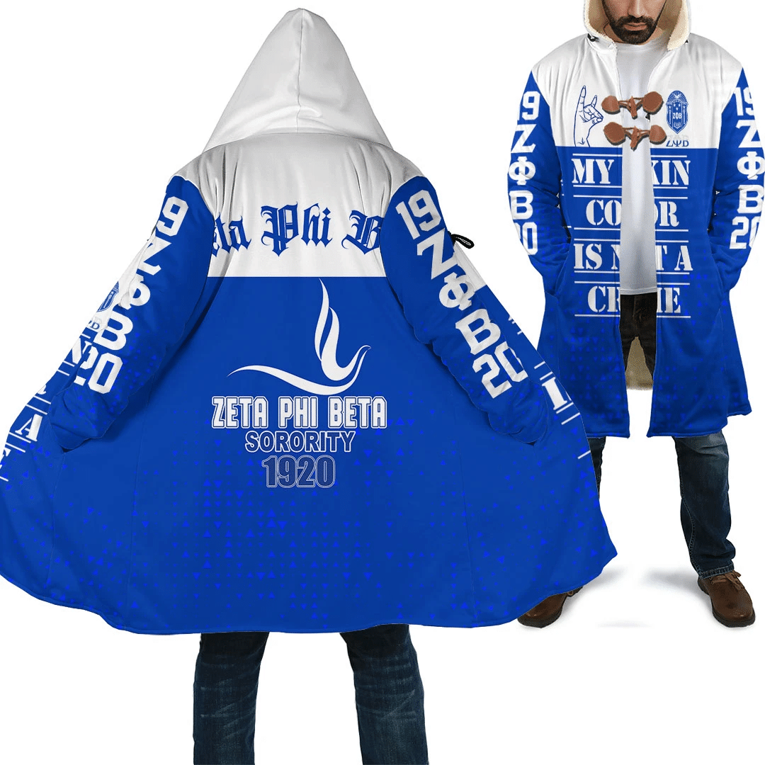 Sorority Hooded Coat - Zeta Phi Beta Hooded Coat