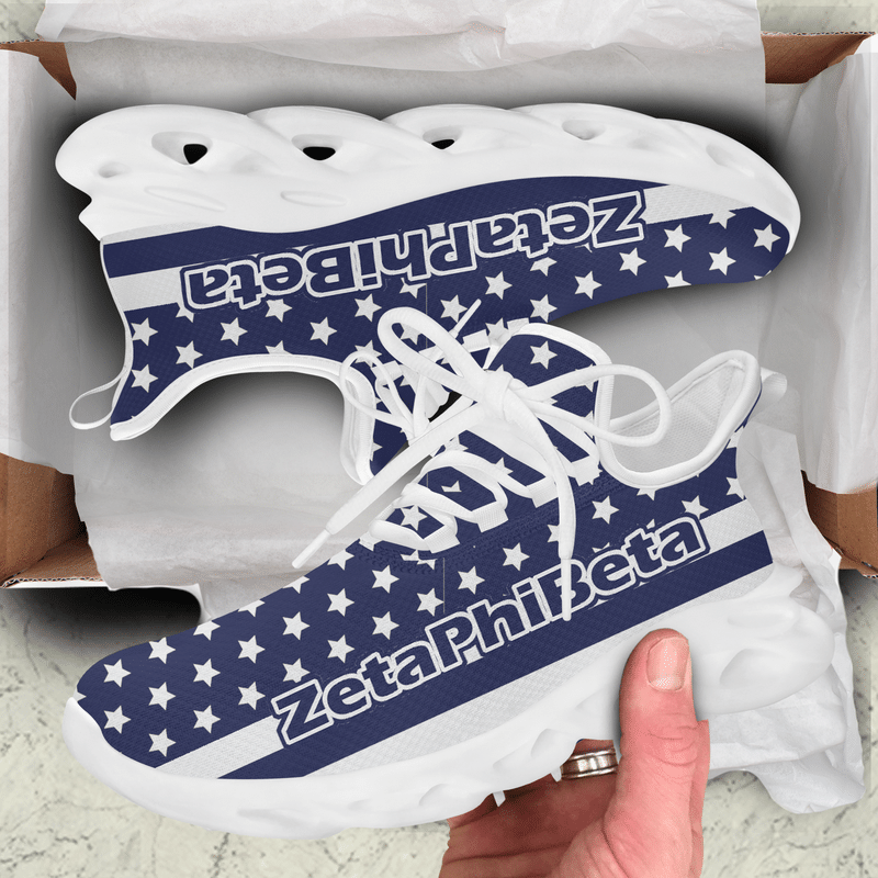Sorority Footwear - Zeta Phi Beta Stars Clunky Sneakers