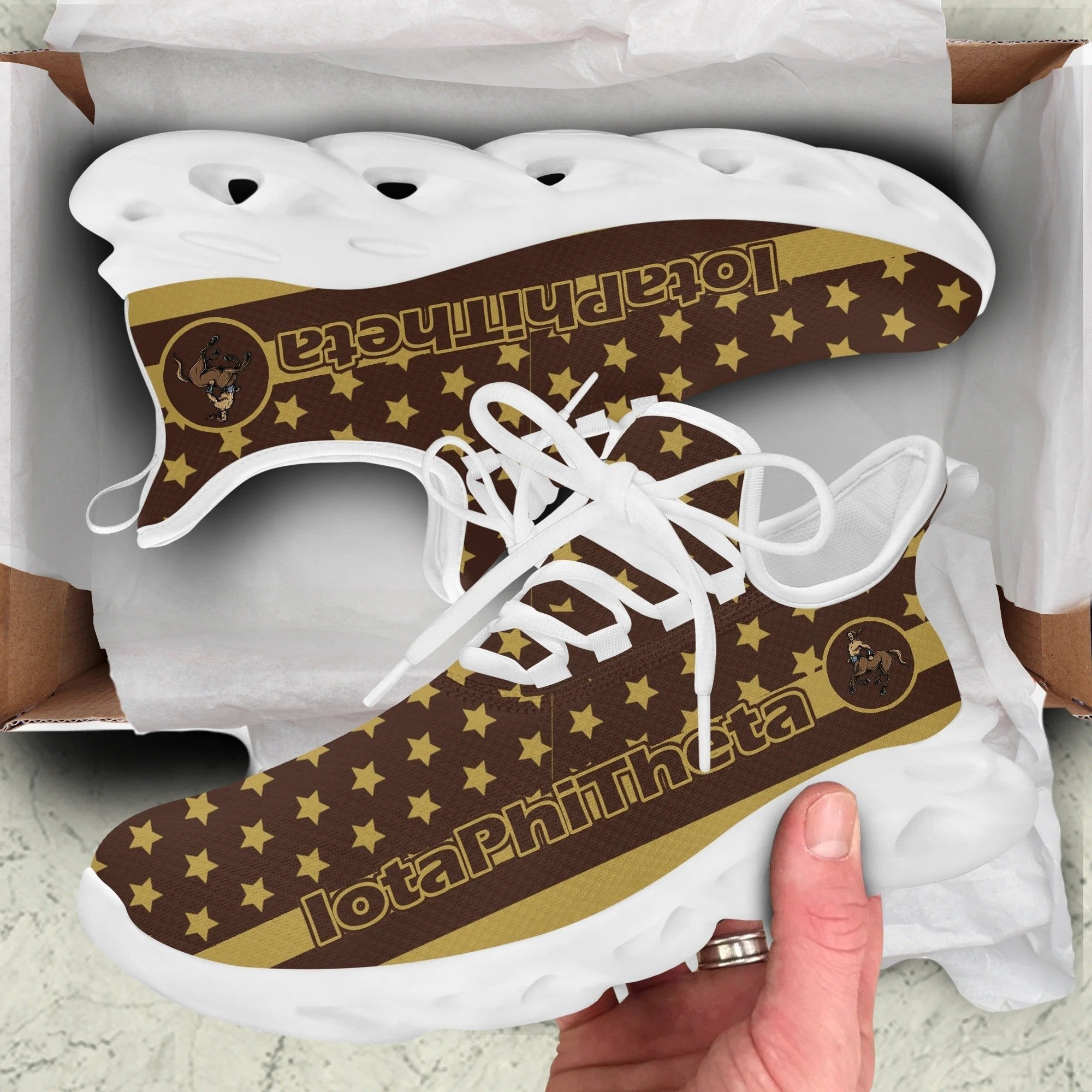 Fraternity Footwear - Iota Phi Theta Stars Clunky Sneakers