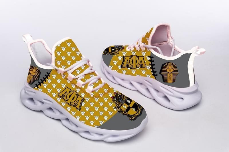 Fraternity Footwear - Alpha Phi Alpha Salute Pattern Clunky Sneakers