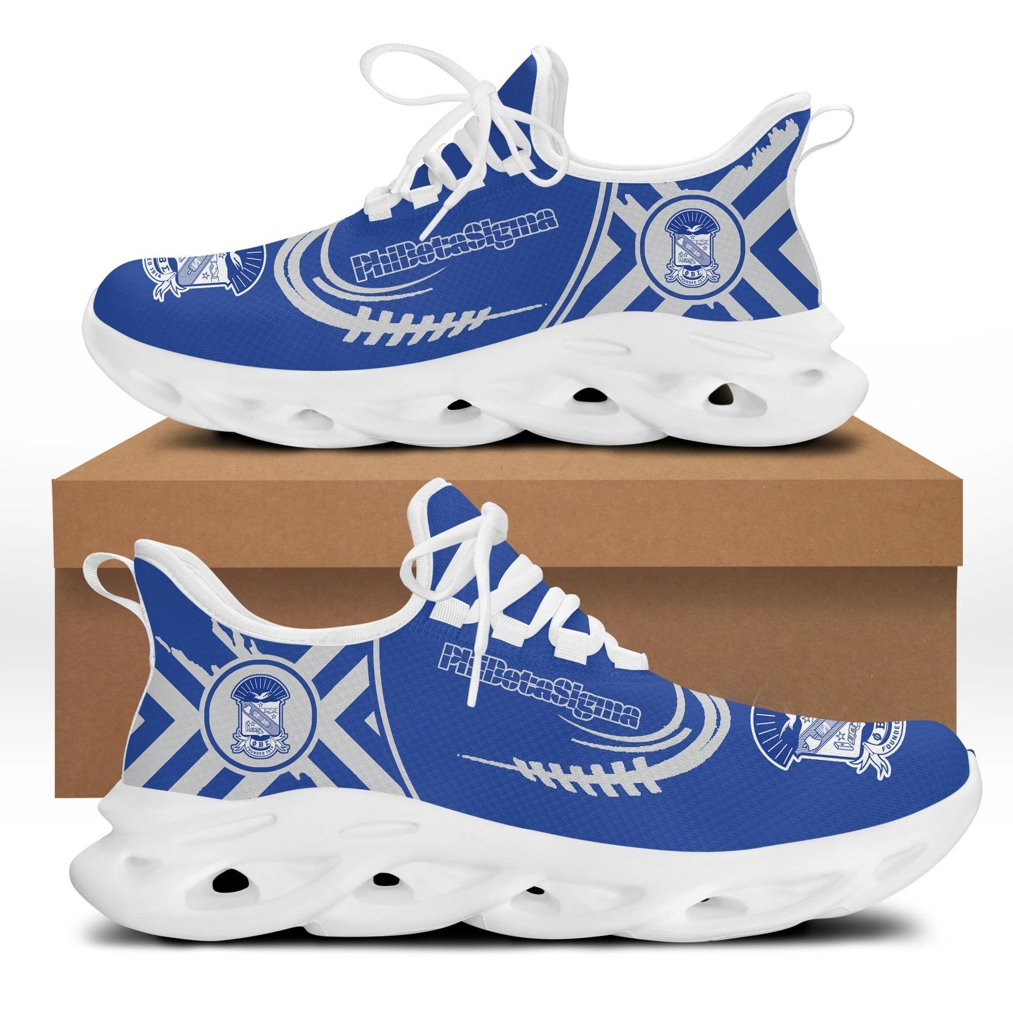 Fraternity Footwear - Phi Beta Sigma Baseball Style Clunky Sneakers