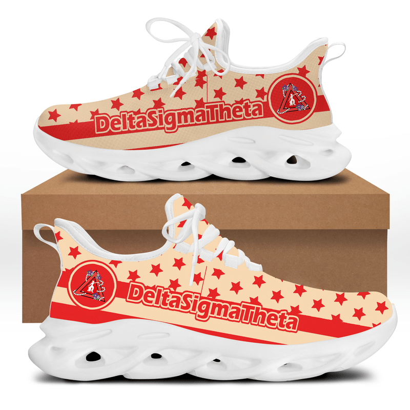 Sorority Footwear - Delta Sigma Theta Stars Clunky Sneakers