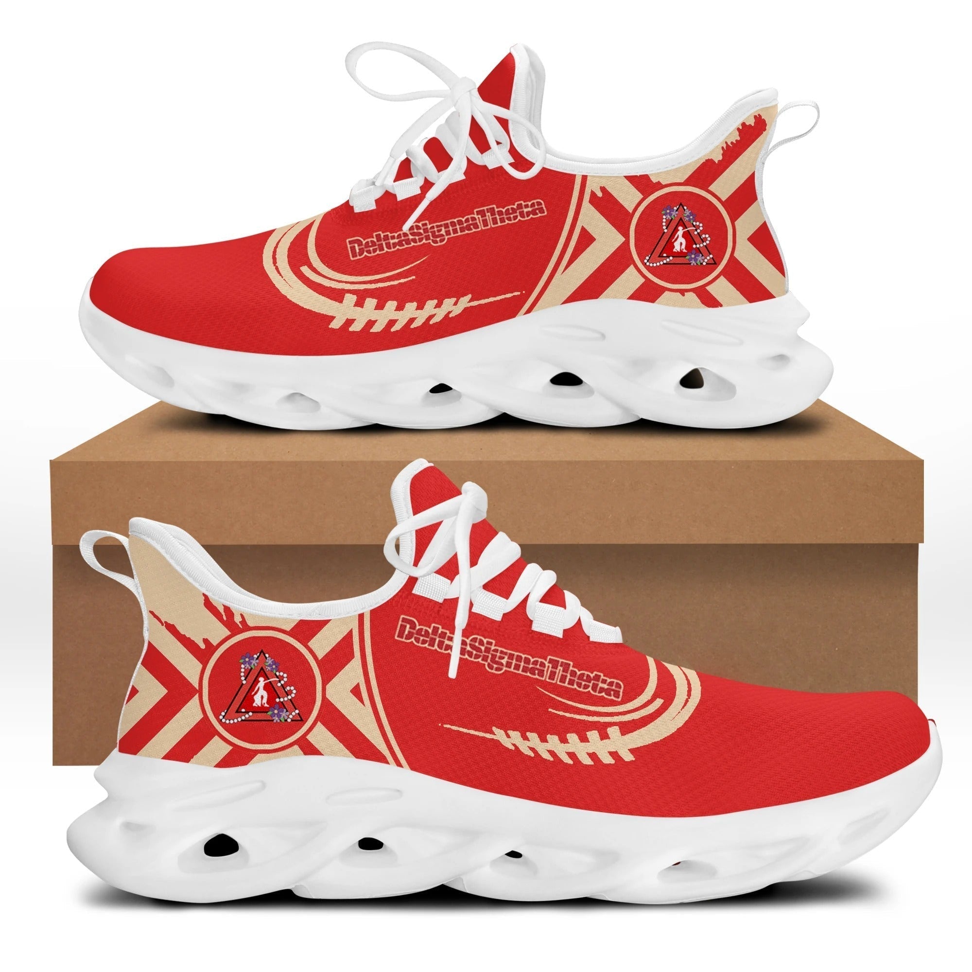 Sorority Footwear - Delta Sigma Theta Baseball Style Clunky Sneakers