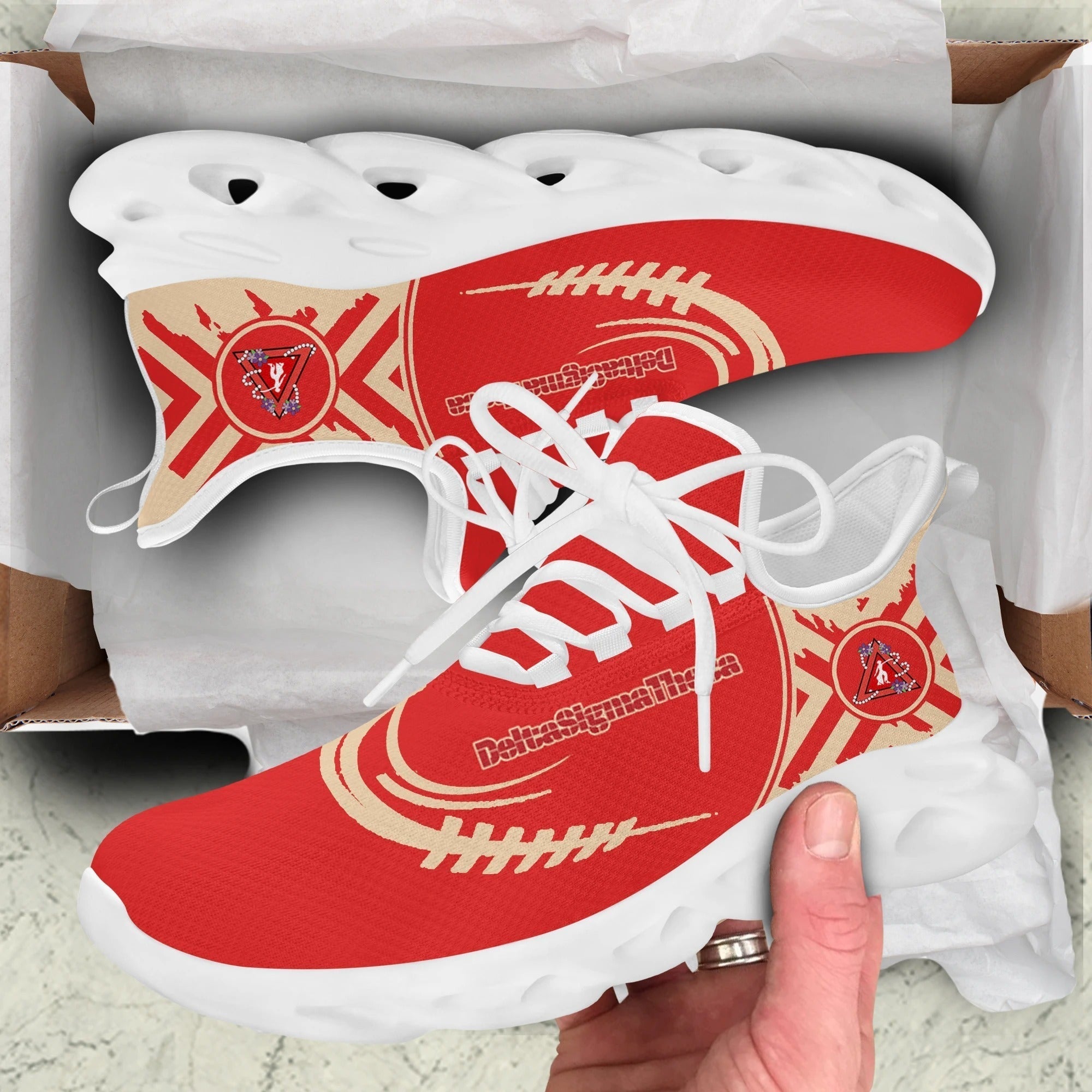 Sorority Footwear - Delta Sigma Theta Baseball Style Clunky Sneakers