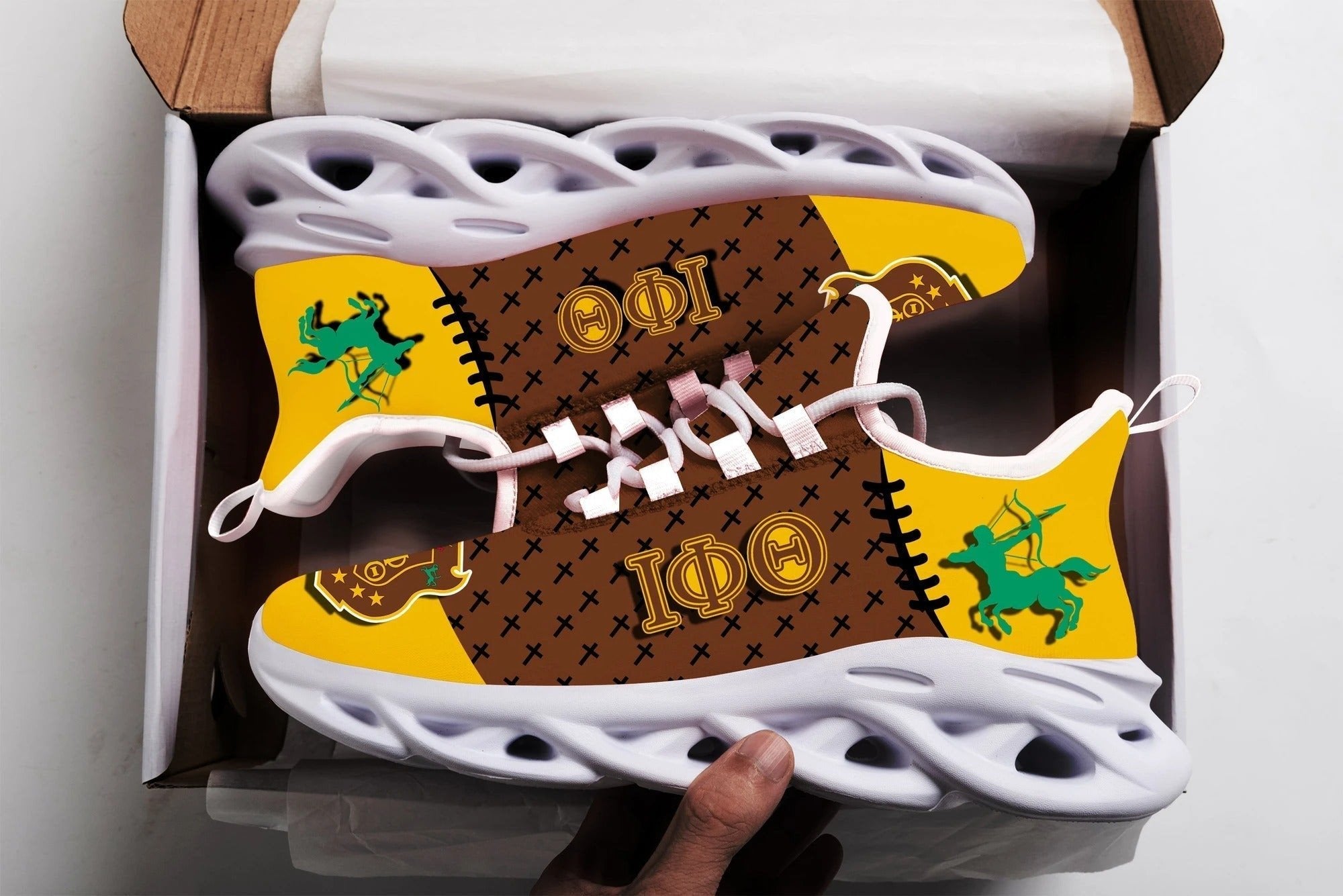 Fraternity Footwear - Iota Phi Theta Stitches Clunky Sneakers