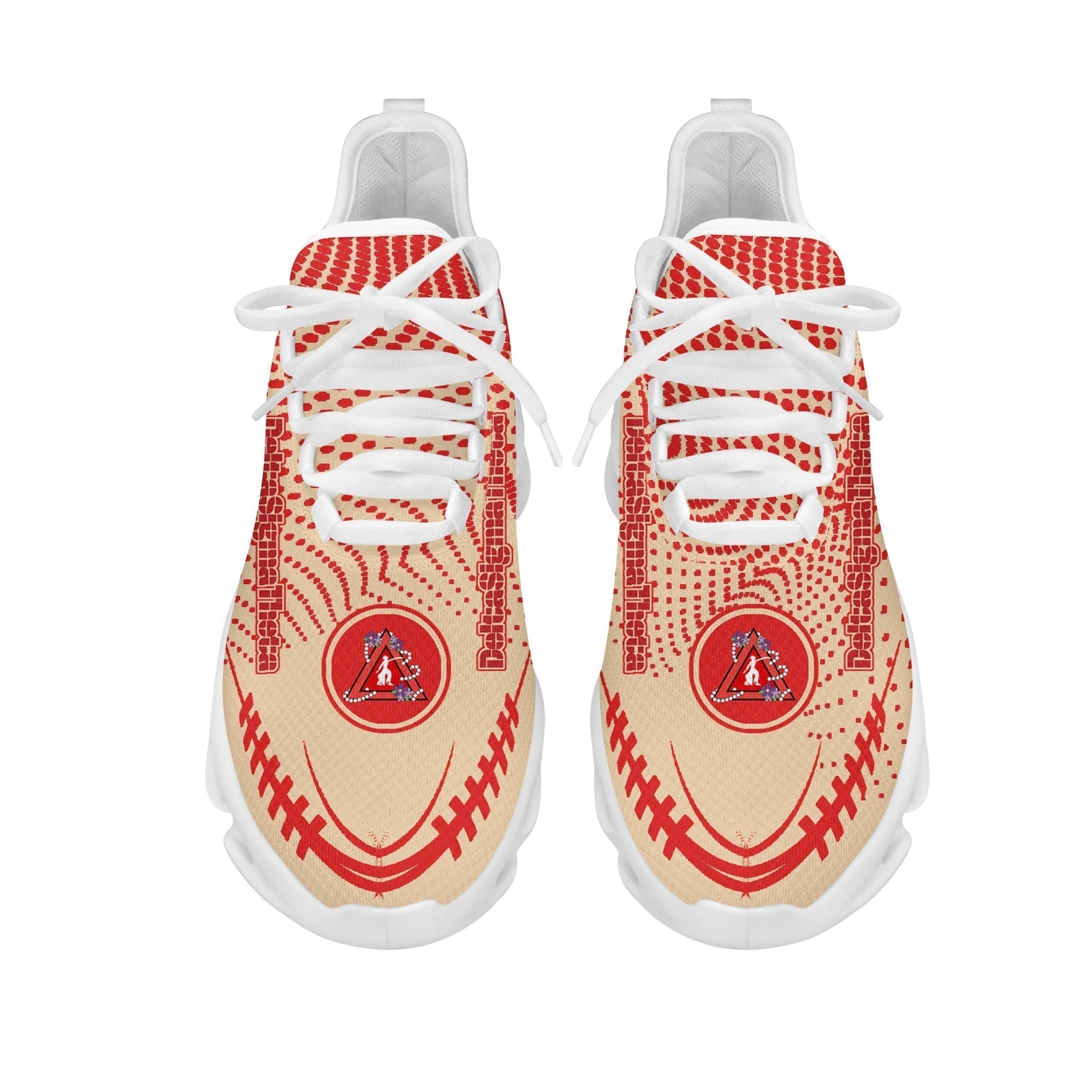 Sorority Footwear - Delta Sigma Theta Red Dots Clunky Sneakers