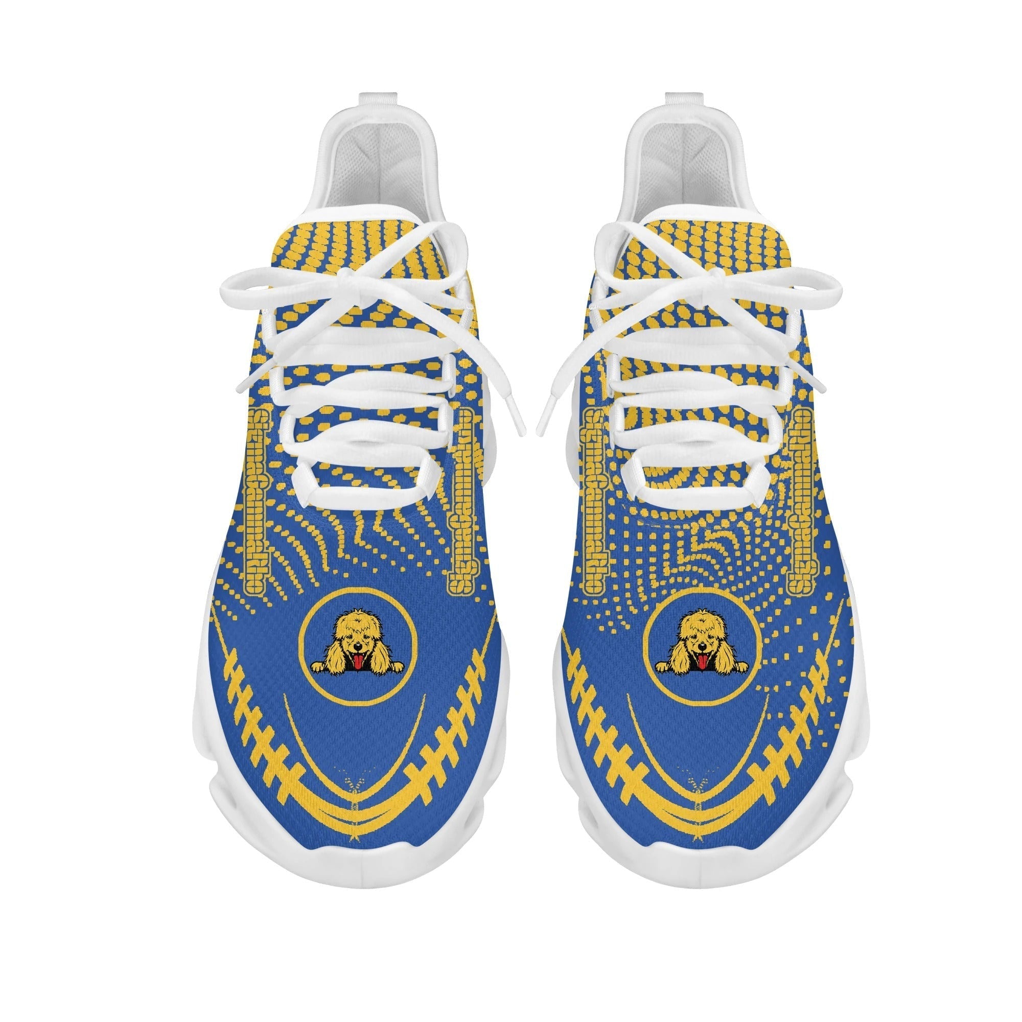 Sorority Footwear - Sigma Gamma Rho Yellow Dots Clunky Sneakers