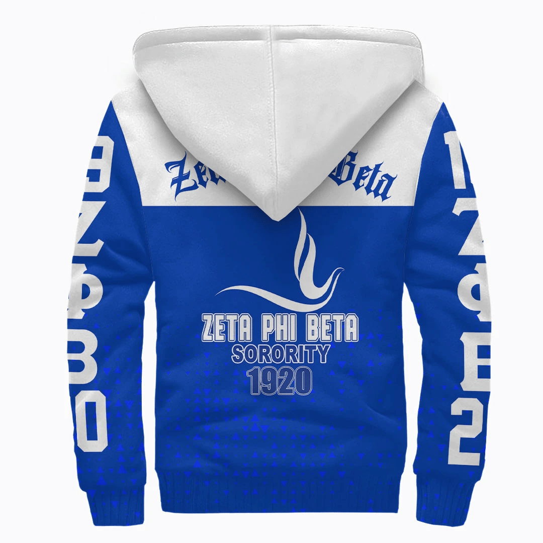 Sorority Hoodie - Zeta Phi Beta Sherpa Hoodie