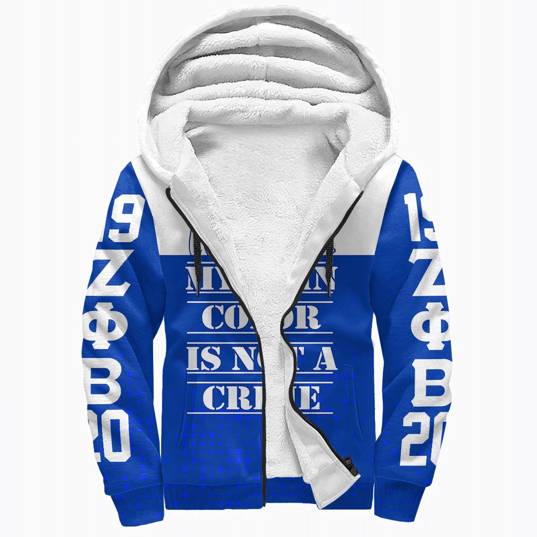 Sorority Hoodie - Zeta Phi Beta Sherpa Hoodie