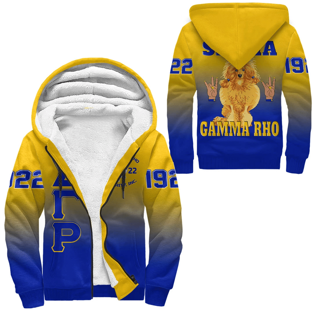 Sorority Hoodie - Sigma Gamma Rho Gradient Sherpa Hoodie