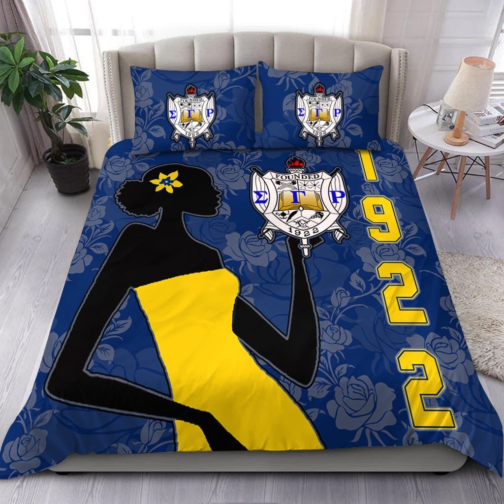 Sorority Bedding Set - Sigma Gamma Rho Girl Duvet Cover & Pillow Cases