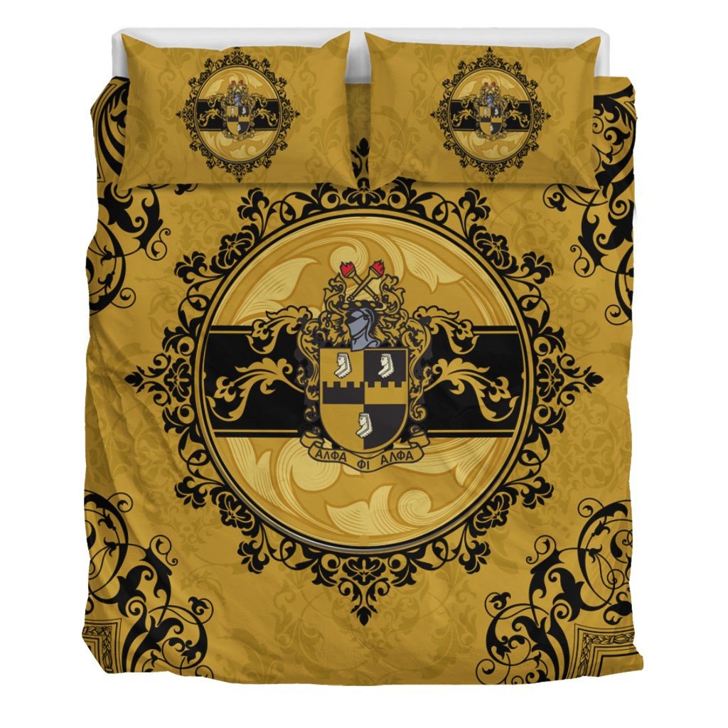 Fraternity Bedding Set - Alpha Phi Alpha Nolan Duvet Cover & Pillow Cases