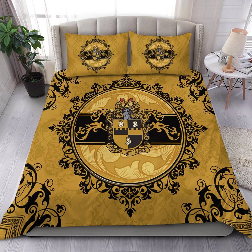 Fraternity Bedding Set - Alpha Phi Alpha Nolan Duvet Cover & Pillow Cases