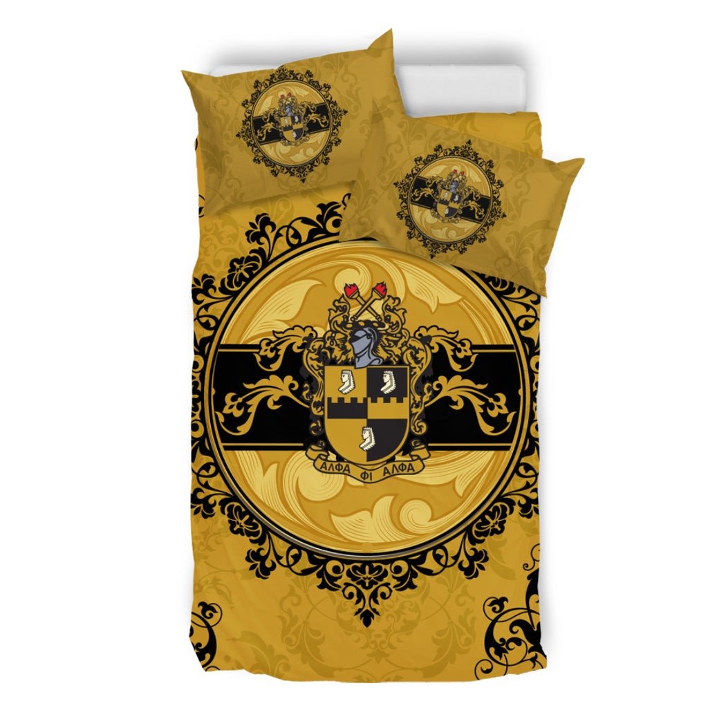 Fraternity Bedding Set - Alpha Phi Alpha Nolan Duvet Cover & Pillow Cases